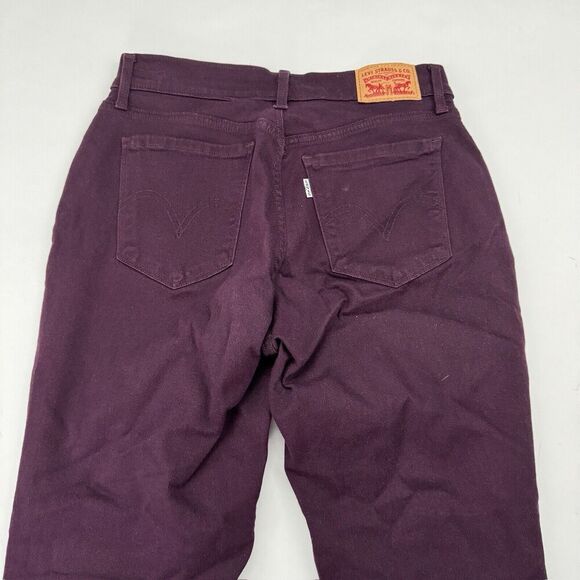 Levi’s Purple/Plum Straight Leg Denim Jeans Size 6M (28x28) Cotton Blend Stretch - Picture 10 of 10